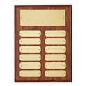 Picture of Walnut Finish 12 Plate Perpetual Plaque