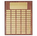 Picture of Walnut Finish 60 Plate Perpetual Plaque