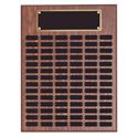 Picture of Walnut Finish 72, 84, or 102 Plate Perpetual Plaque