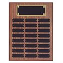 Picture of Walnut Finish 24 Plate Perpetual Plaque
