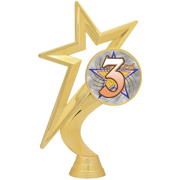 Gold Star Figure - Mylar Holder - 3rd Place [+$1.50]