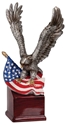 Picture of 10" Eagle and Flag on Resin Base